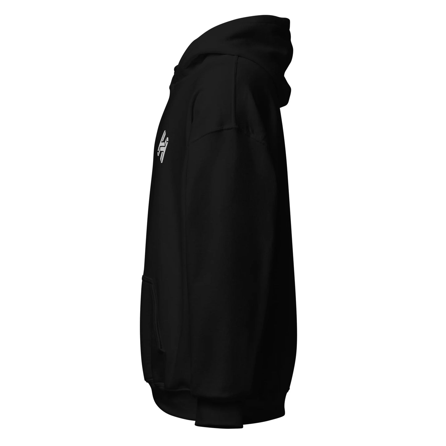 Handshake Printed Pullover Hoodie - Black π€