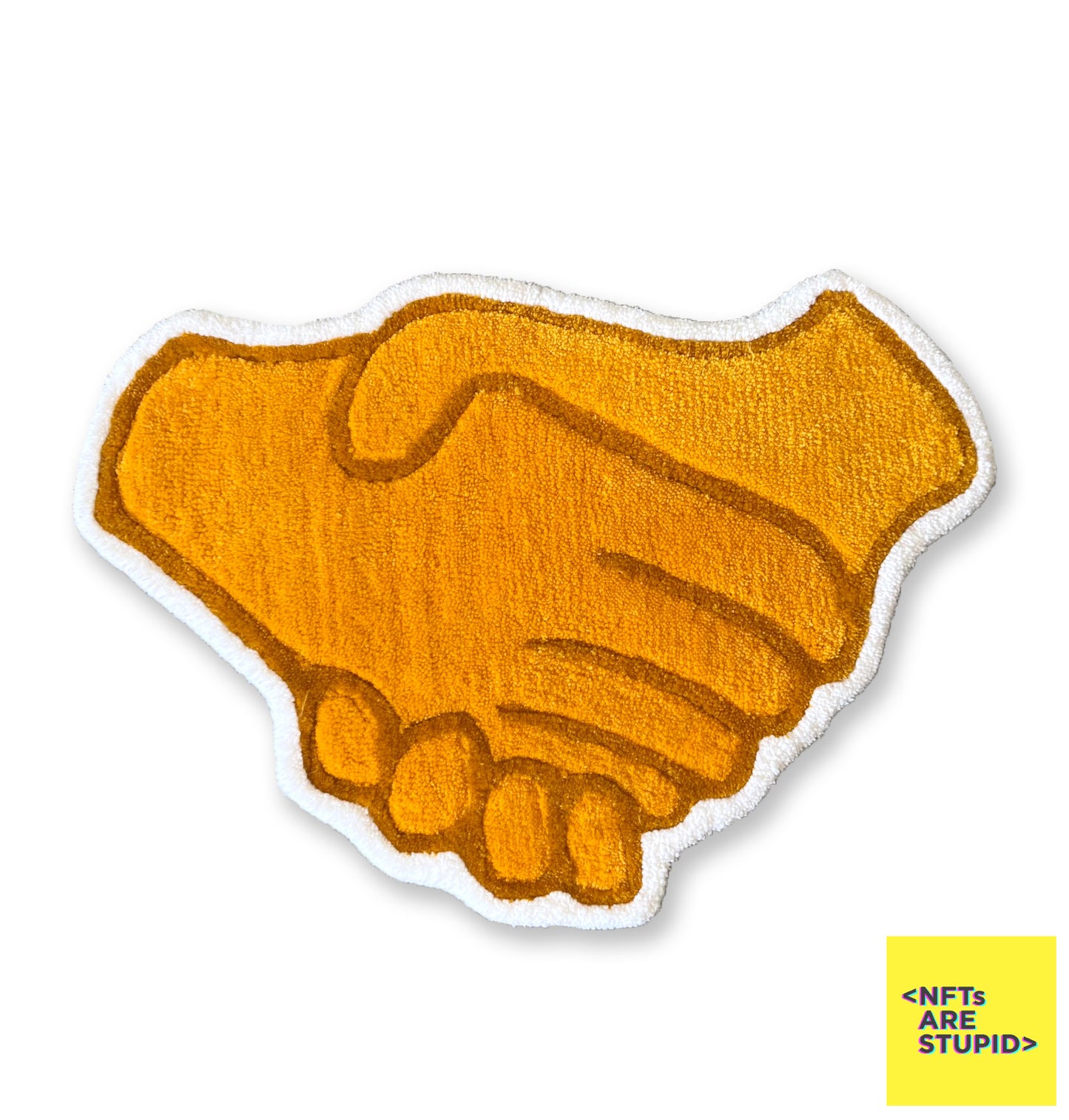 Apretón de manos HNS Emoji Logo Alfombra